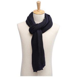 Mens Winter Scarf, Soft  Scarves Dark Navy